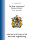 International Journal Of Maritime Engineering