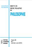 Revue Roumaine De Philosophie