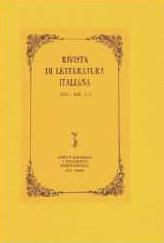 Rivista Di Letteratura Italiana