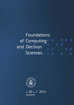 Foundations Of Computing And Decision Sciences