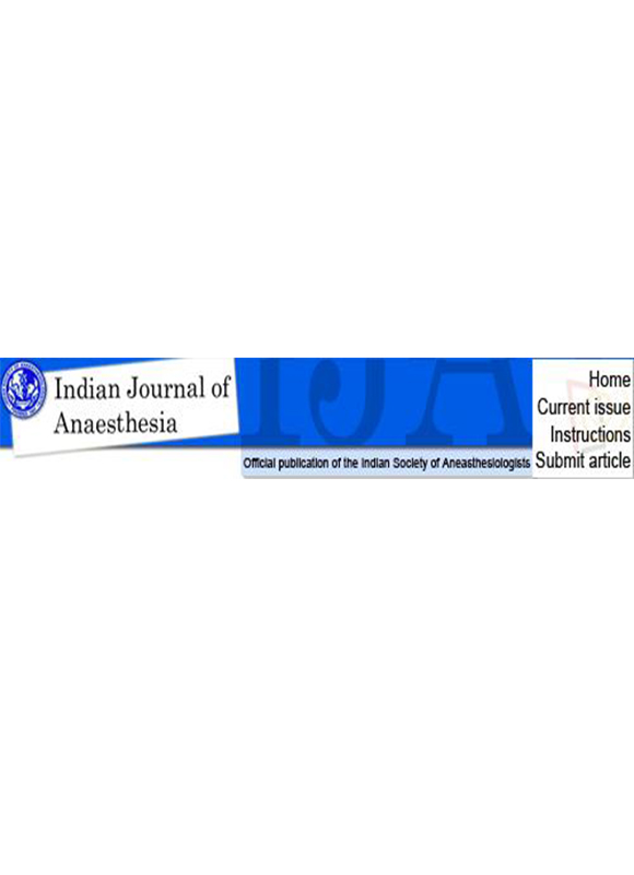 Indian Journal Of Anaesthesia