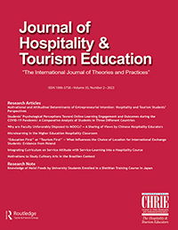 Journal Of Hospitality & Tourism Education