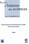 Revue D Histoire Des Sciences