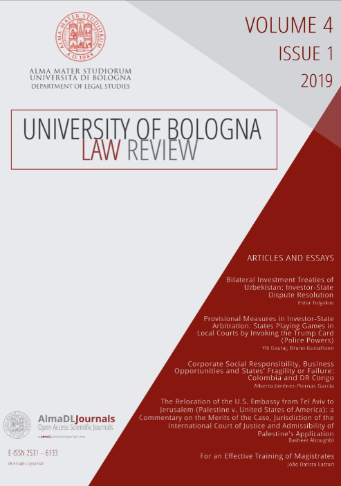 University Of Bologna Law Review