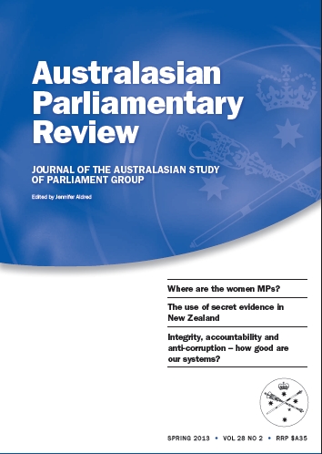 Australasian Parliamentary Review